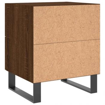 Nachttische 2Stk. Braun Eichen-Optik 40x35x47,5cm Holzwerkstoff