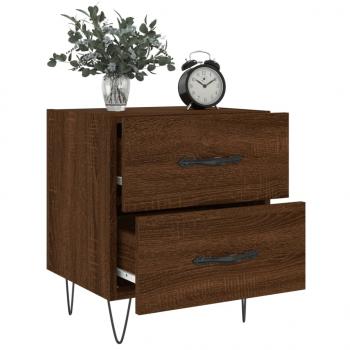 Nachttische 2Stk. Braun Eichen-Optik 40x35x47,5cm Holzwerkstoff