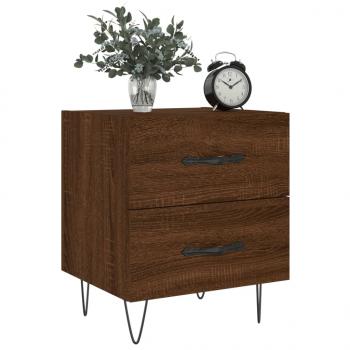 Nachttische 2Stk. Braun Eichen-Optik 40x35x47,5cm Holzwerkstoff