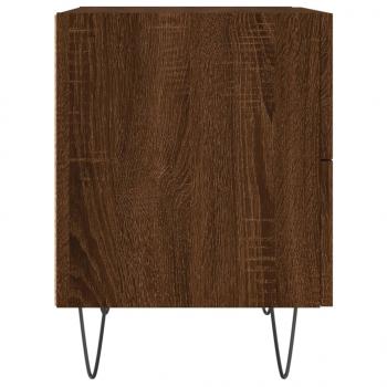 Nachttische 2Stk. Braun Eichen-Optik 40x35x47,5cm Holzwerkstoff