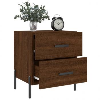 Nachttische 2Stk. Braun Eichen-Optik 40x35x47,5cm Holzwerkstoff