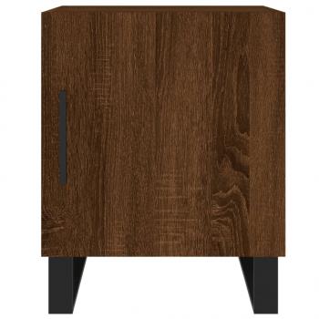 Nachttische 2 Stk. Braun Eichen-Optik 40x40x50 cm Holzwerkstoff