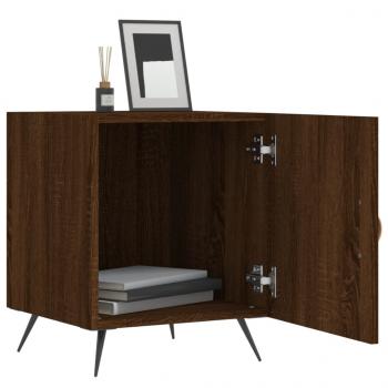 Nachttische 2 Stk. Braun Eichen-Optik 40x40x50 cm Holzwerkstoff