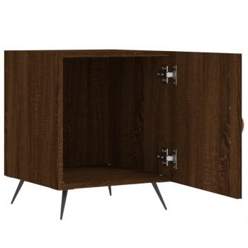 Nachttische 2 Stk. Braun Eichen-Optik 40x40x50 cm Holzwerkstoff