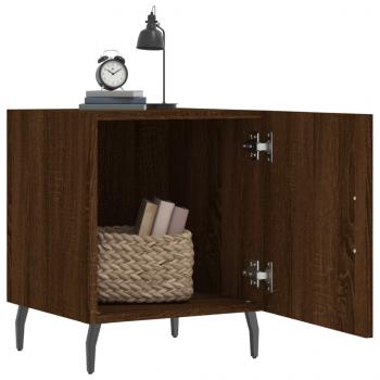 Nachttische 2 Stk. Braun Eichen-Optik 40x40x50 cm Holzwerkstoff