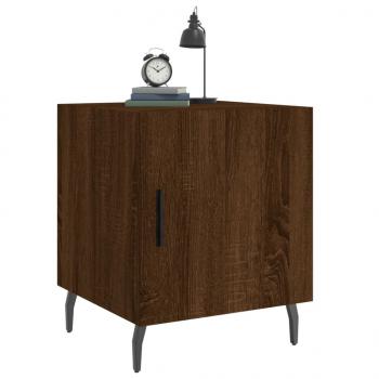 Nachttische 2 Stk. Braun Eichen-Optik 40x40x50 cm Holzwerkstoff