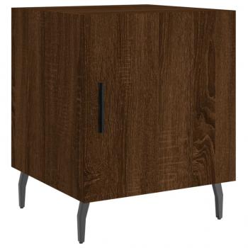 Nachttische 2 Stk. Braun Eichen-Optik 40x40x50 cm Holzwerkstoff