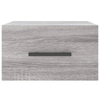 Wand-Nachttische 2 Stk. Grau Sonoma 35x35x20 cm