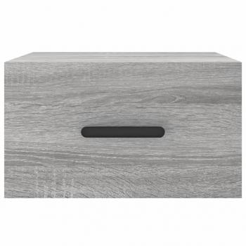 Wand-Nachttische 2 Stk. Grau Sonoma 35x35x20 cm