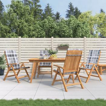 ARDEBO.de - Gartenstühle mit Kissen 4 Stk. Massivholz Teak