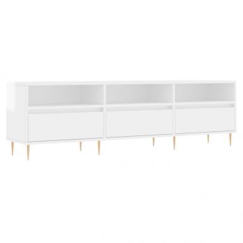 TV-Schrank Hochglanz-Weiß 150x30x44,5 cm Holzwerkstoff