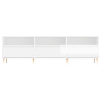 TV-Schrank Hochglanz-Weiß 150x30x44,5 cm Holzwerkstoff