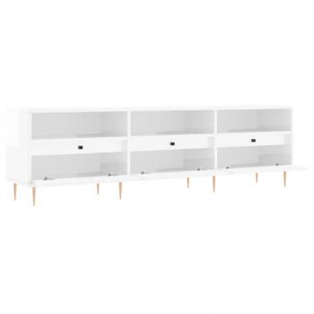 TV-Schrank Hochglanz-Weiß 150x30x44,5 cm Holzwerkstoff