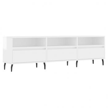 TV-Schrank Hochglanz-Weiß 150x30x44,5 cm Holzwerkstoff