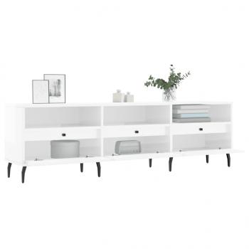 TV-Schrank Hochglanz-Weiß 150x30x44,5 cm Holzwerkstoff