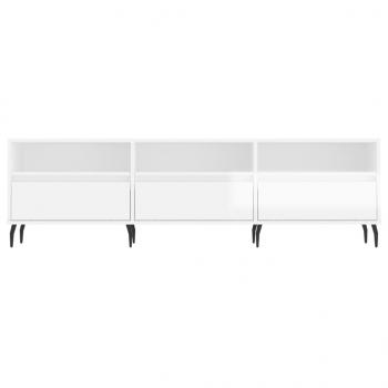 TV-Schrank Hochglanz-Weiß 150x30x44,5 cm Holzwerkstoff