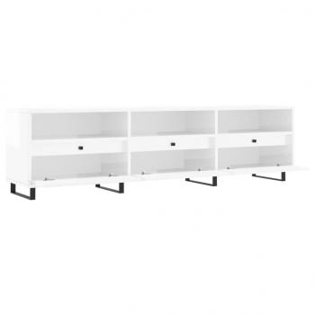 TV-Schrank Hochglanz-Weiß 150x30x44,5 cm Holzwerkstoff