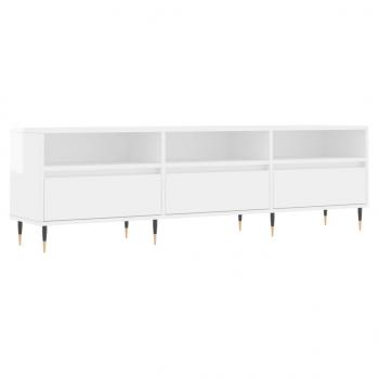 TV-Schrank Hochglanz-Weiß 150x30x44,5 cm Holzwerkstoff