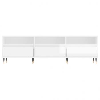 TV-Schrank Hochglanz-Weiß 150x30x44,5 cm Holzwerkstoff