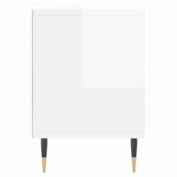 TV-Schrank Hochglanz-Weiß 150x30x44,5 cm Holzwerkstoff