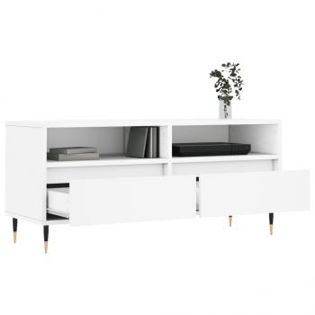 TV-Schrank Weiß 100x34,5x44,5 cm Holzwerkstoff