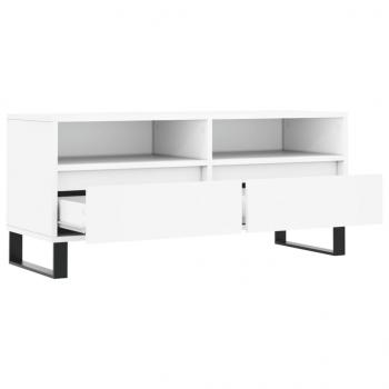 TV-Schrank Weiß 100x34,5x44,5 cm Holzwerkstoff