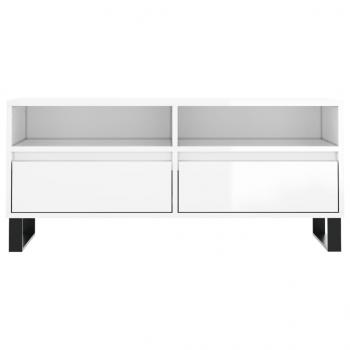 TV-Schrank Hochglanz-Weiß 100x34,5x44,5 cm Holzwerkstoff