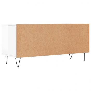 TV-Schrank Hochglanz-Weiß 100x34,5x44,5 cm Holzwerkstoff