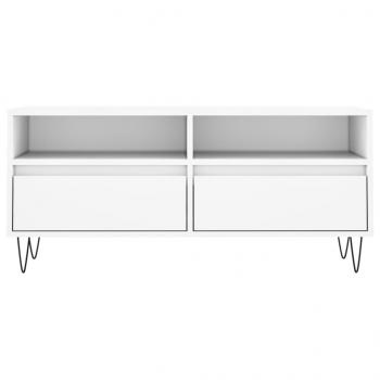 TV-Schrank Weiß 100x34,5x44,5 cm Holzwerkstoff