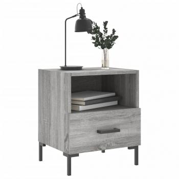 Nachttische 2 Stk. Grau Sonoma 40x35x47,5 cm Holzwerkstoff