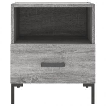 Nachttische 2 Stk. Grau Sonoma 40x35x47,5 cm Holzwerkstoff