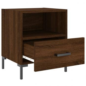 Nachttische 2Stk. Braun Eichen-Optik 40x35x47,5cm Holzwerkstoff