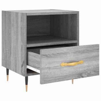 Nachttische 2 Stk. Grau Sonoma 40x35x47,5 cm Holzwerkstoff