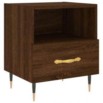 Nachttische 2Stk. Braun Eichen-Optik 40x35x47,5cm Holzwerkstoff