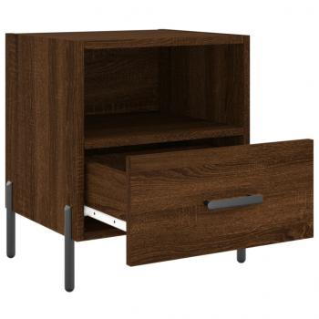 Nachttische 2Stk. Braun Eichen-Optik 40x35x47,5cm Holzwerkstoff