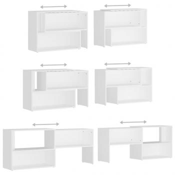 TV-Schrank Weiß 149x30x52 cm Holzwerkstoff