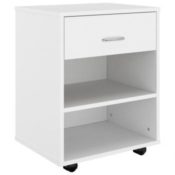 Rollschrank Weiß 46x36x59 cm Holzwerkstoff