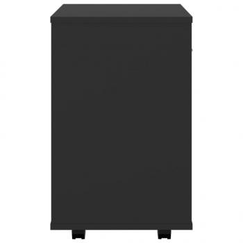 Rollschrank Schwarz 46x36x59 cm Holzwerkstoff