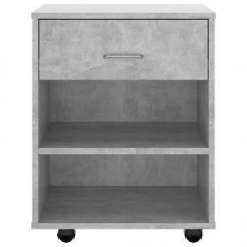 Rollschrank Betongrau 46x36x59 cm Holzwerkstoff