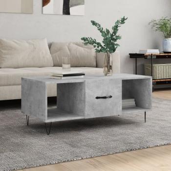 ARDEBO.de - Couchtisch Betongrau 102x50x40 cm Holzwerkstoff