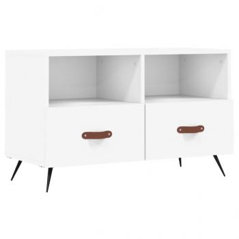 TV-Schrank Weiß 80x36x50 cm Holzwerkstoff