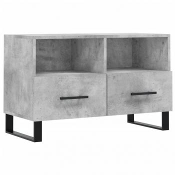 TV-Schrank Betongrau 80x36x50 cm Holzwerkstoff