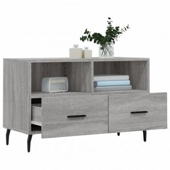 TV-Schrank Grau Sonoma 80x36x50 cm Holzwerkstoff