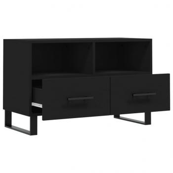 TV-Schrank Schwarz 80x36x50 cm Holzwerkstoff