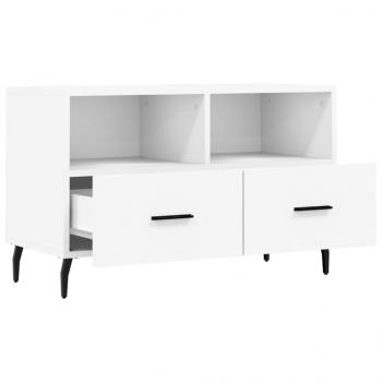 TV-Schrank Weiß 80x36x50 cm Holzwerkstoff