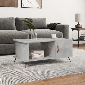 ARDEBO.de - Couchtisch Betongrau 90x50x40 cm Holzwerkstoff