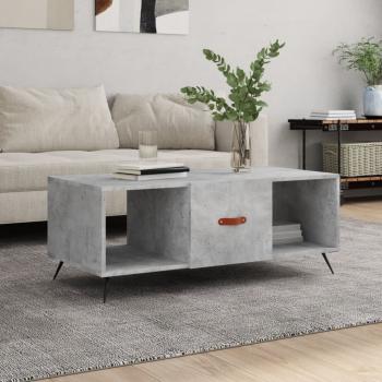 ARDEBO.de - Couchtisch Betongrau 102x50x40 cm Holzwerkstoff