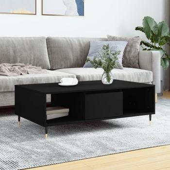 ARDEBO.de - Couchtisch Schwarz 104x60x35 cm Holzwerkstoff