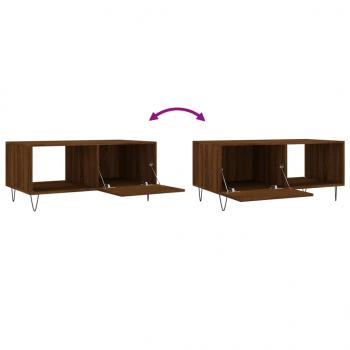 Couchtisch Braun Eichen-Optik 90x50x40 cm Holzwerkstoff