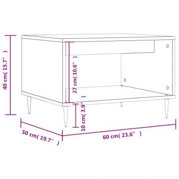 Couchtisch Grau Sonoma 60x50x40 cm Holzwerkstoff